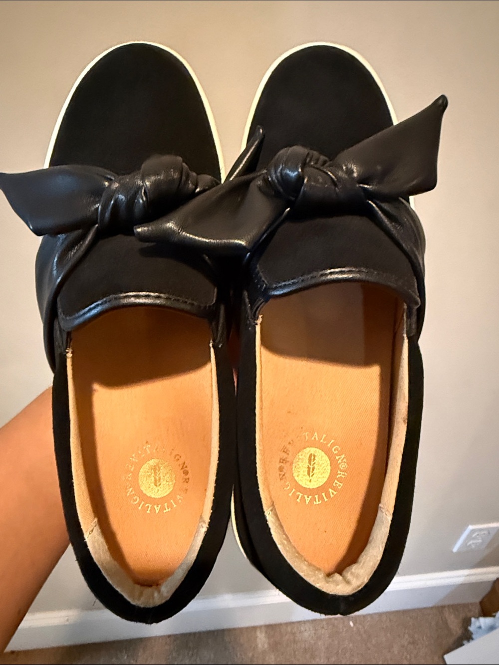 REVITALIGN Bow Sneakers for Women - Black (worn once!)